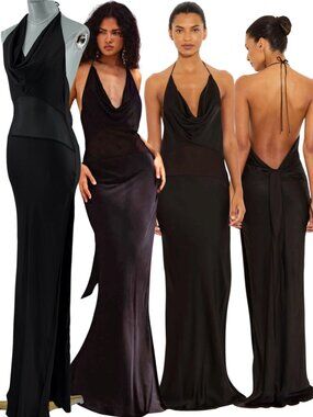 rat and boa black cut out dress & Costella with Outs its crafted from contrasting panels of lightweight satin and semi Rat & Boa Savina Dress
